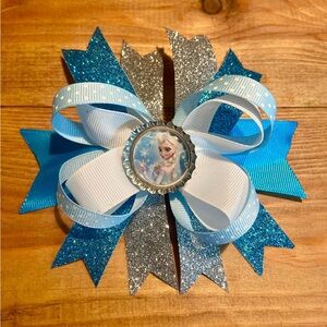Elsa Frozen Hair Bow
